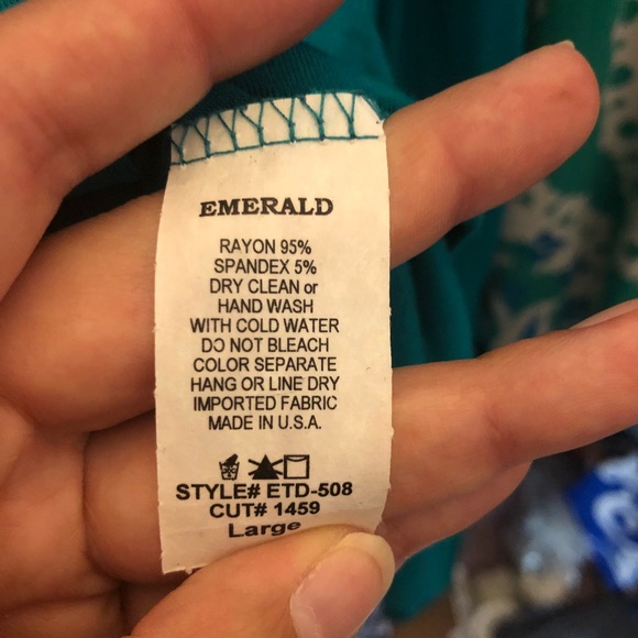 Last 1! Medium Teal Maxi Dress - Picture 6 of 6